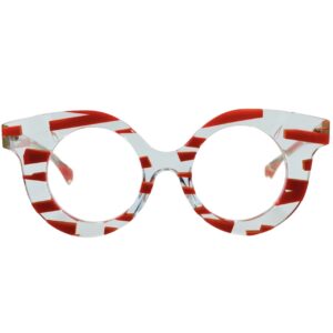 gafas graduadas jacques durand ile d´hyeres 350 transparente rojo optica hermo