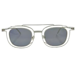 gafas monturas sol thierry lasry gendery cuadrado doble aro puente alto gris plata gris uniforme optica hermo