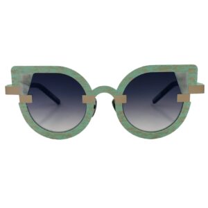 gafas sol graduada charlotte portrait eyewear verde oxido optica hermo