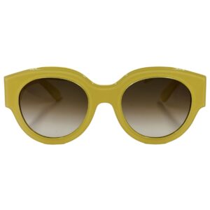 gafas monturas sol emmanuelle khanh 7065 acetato redondo amarillo marrón degradado optica hermo