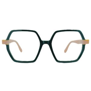 gafas life loft ll30585 acetato verde rosa marmolado optica hermo monturas