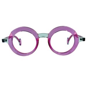 gafas monturas theo sara acetato rosa azul optica hermo