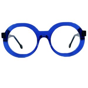 gafas monturas henau rota acetato pasta azul electrico redondo optica hermo