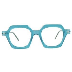 gafas monturas kuboraum maske p10 verde agua azul aguamarina hexagonal acetato optica hermo