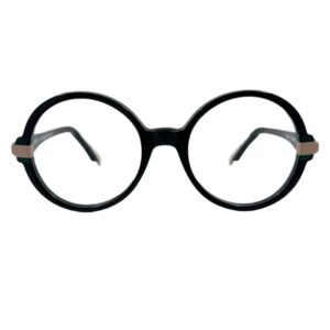 gafas monturas graduadas silvian heach emily acetato redondo grande negro rosa empolvado optica hermo