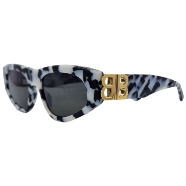 gafas monturas sol balenciaga bb0095s tendencia animal print negro blanco optica hermo