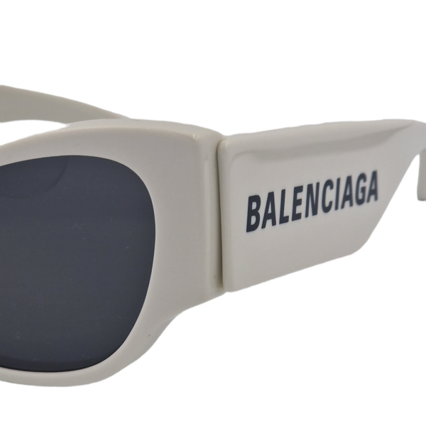 gafas monturas sol balenciaga bb0259s mariposa blanco acetato gris optica hermo