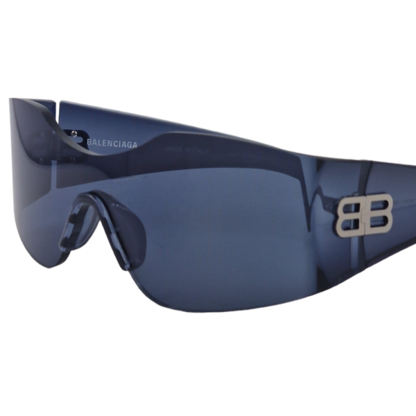 gafas monturas sol balenciaga bb0292s cuadrada angulosa azul pantalla optica hermo
