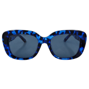 gafas monturas sol balenciaga bb0295sk acetato mariposa cuadrado rectangular animal print azul negro gris optica hermo