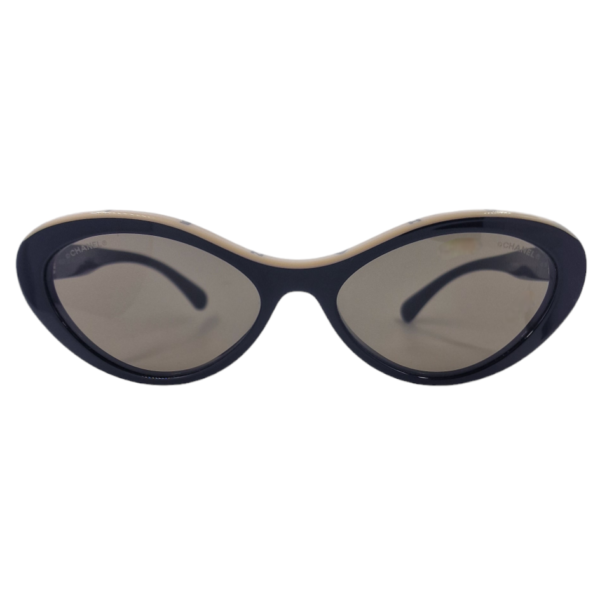 gafas monturas sol chanel 5416 negro beige crema acetato mariposa ovalado estrecho optica hermo