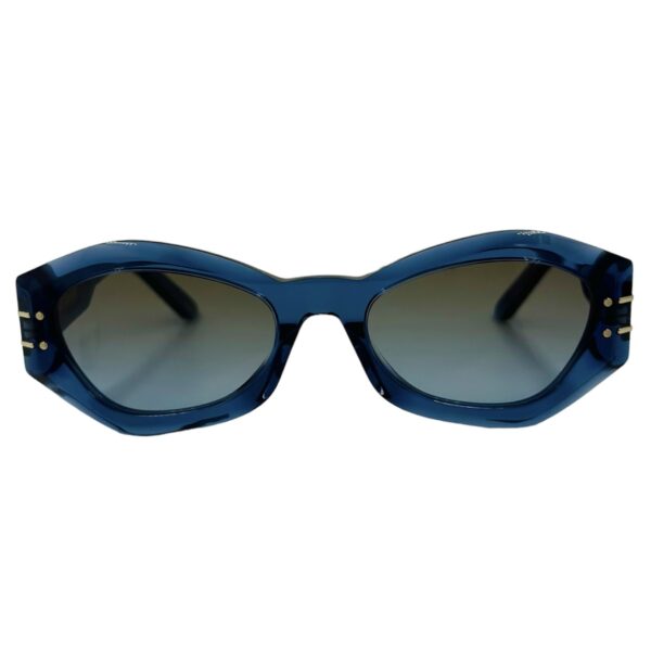 gafas monturas sol dior signature ovalado mariposa acetato estrecho azul cristal optica hermo