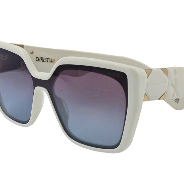 gafas monturas sol dior lady 95.22 s2i cuadrado mariposa blanco brillo degradado borgoña azul optica hermo