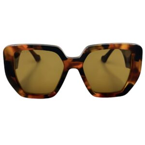 gafas monturas sol gucci gg0956s cuadrado mariposa grande marron habana tendencia optica hermo