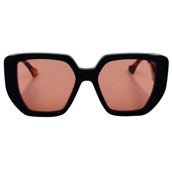 gafas monturas sol gucci gg0956s cuadrado mariposa grande negro rojo tendencia optica hermo