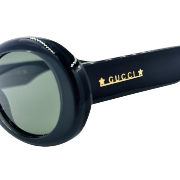 gafas monturas sol gucci gg1587s acetato ovalado negro gris optica hermo