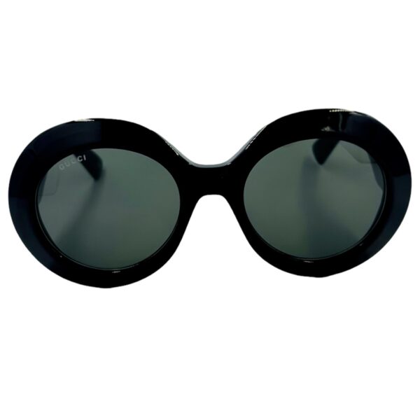 gafas monturas sol gucci gg1647s redondo ovalado grande negro gris varilla amplia optica hermo