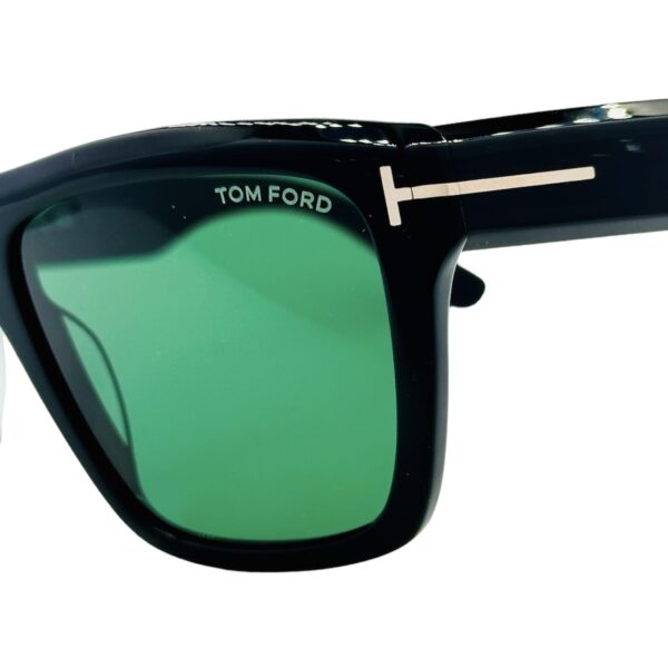 gafas monturas sol tom ford tf1077 alberto acetato negro verde cuadrado rectangular optica hermo