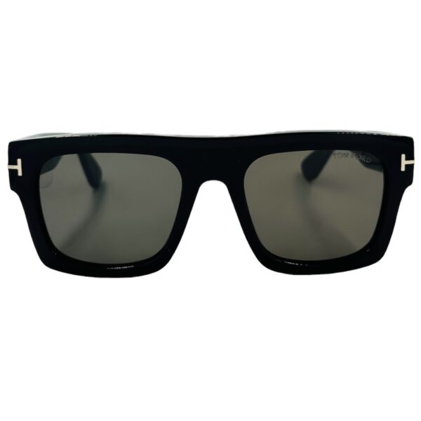 gafas monturas sol tom ford ft711 acetato cuadrado rectangular negro gris tendencia optica hermo