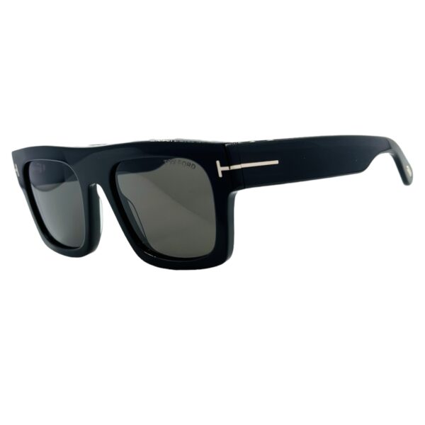 gafas monturas sol tom ford ft711 acetato cuadrado rectangular negro gris tendencia optica hermo