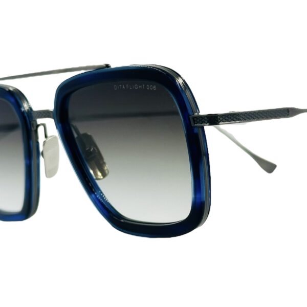 gafas monturas sol dita flight 006 metal avidor cuardado azul gris degradado optica hermo
