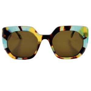 gafas monturas sol graphics margot mariposa cuadrado redondeado animal print marron amarillo azul verde agua acetato optica hermo