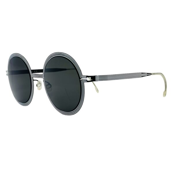gafas monturas sol mykita studio 6.3 redondo metal negro blanco retro optia hermo