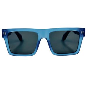 gafas monturas sol off-white lawton oeri109 cuadrado rectangular azul aguamarina oscuro gris optica hermo