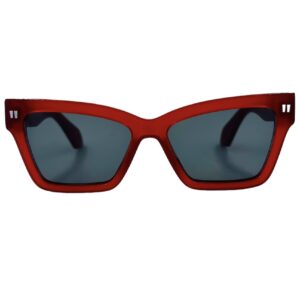 gafas monturas sol off-white cincinnati oeri110 mariposa rojo vivo cristal optica hermo