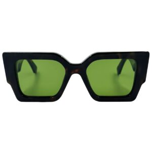 gafas monturas sol off-white catalina oeri128 cuadrado grande acetato marrón carey verde optica hermo