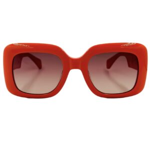 gafas monturas sol kaleos grudet acetato rectangular grande naranja optica hermo