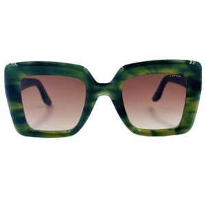 gafas monturas sol lapima teresa cuadrado acetato verde bosque marron degradado optica hermo