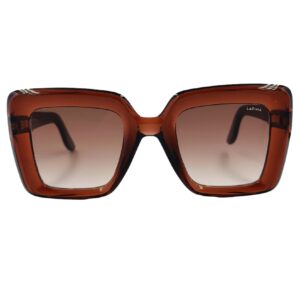 gafas monturas sol lapima teresa cuadrado acetato marron granate cristal marron degradado optica hermo