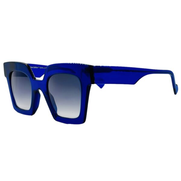 gafas monturas sol glare gabrielle cuadrado mariposa acetato azul electrico gris degradado optica hermo