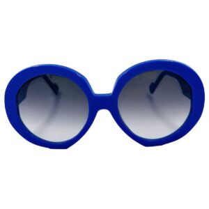 gafas monturas sol glare iva redondo grande acetato azul electrico hecho a mano optica hermo