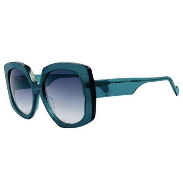 gafas monturas sol glare acetato grande redondo cuadrado verde oscuro cristal gris degradado optica hermo