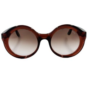 gafas monturas sol lapima carolina acetato redondo grande xl granate cristal marron degradado optica hermo