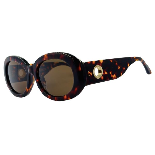 gafas monturas sol linda farrow lina lfl1462 ovalado acetato marron carey optica hermo