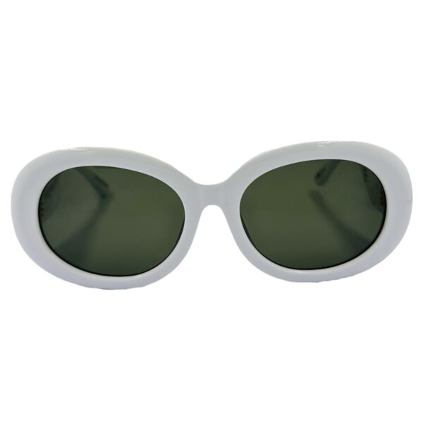 gafas monturas sol linda farrow lina lfl1462 ovalado acetato blanco gris optica hermo