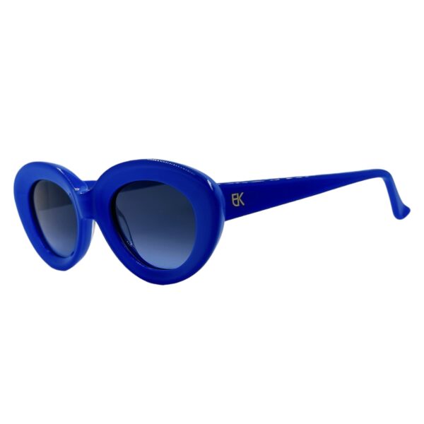 gafas monturas sol emmanuelle khanh gigi mariposa acetato mariposa azul electrico azul degradado gris optica hermo