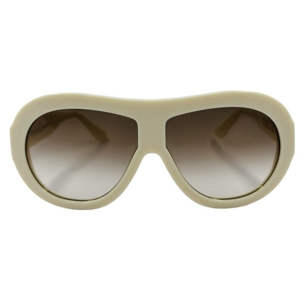 gafas monturas sol emmanuelle khanh moroder aviador blanco roto marfin beige marron degradado optica hermo