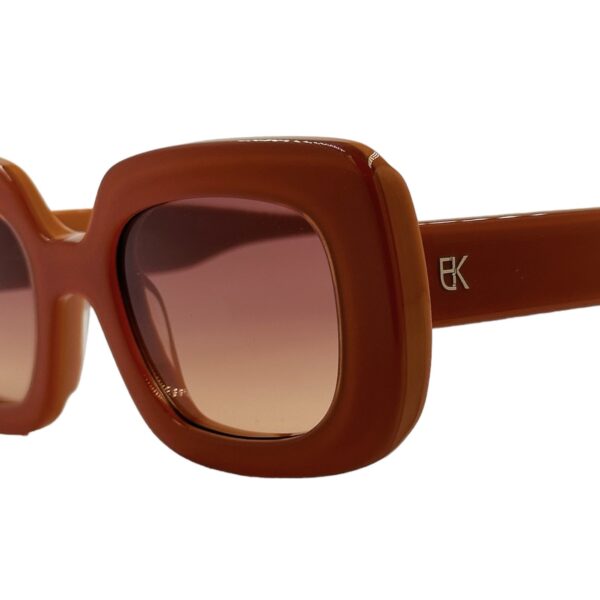 gafas monturas sol emmanuelle khanh pamela acetato cuadrado rectangular naranja degradado optica hermo