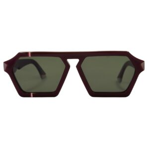 gafas monturas sol ffin era acetato cuadrado rectangular anguloso rojo baya gris carbon optica hermo