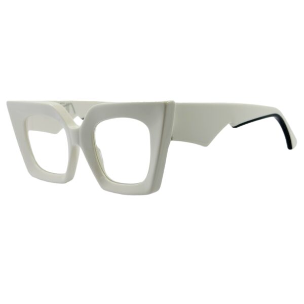 gafas monturas graduado acetato mariposa cuadrado blanco negro optica hermo