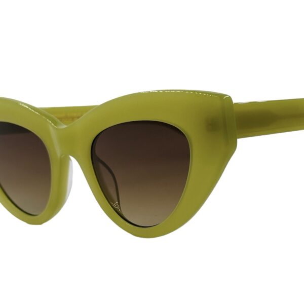 gafas monturas sol kaleos campbell mariposa acetato verde translucido marron degradado optica hermo