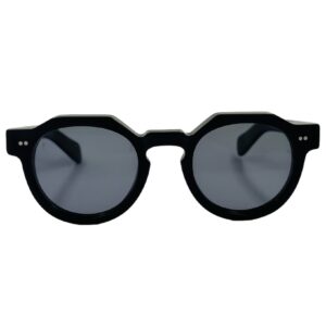 gafas monturas sol kaleos kafuku acetato redondo pantos puente llave negro mate gris uniforme optica hermo