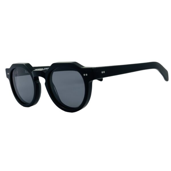 gafas monturas sol kaleos kafuku acetato redondo pantos puente llave negro mate gris uniforme optica hermo