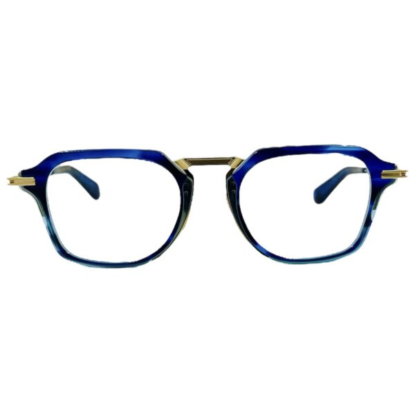 gafas monturas graduado dita aegeus dtx413-a-03 cuadrado pantos azul remolino dorado paladio negro optica hermo