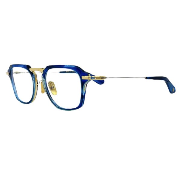 gafas monturas graduado dita aegeus dtx413-a-03 cuadrado pantos azul remolino dorado paladio negro optica hermo