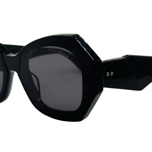 gafas monturas sol dita kovaia mujer mariposa hexagonal grande acetato negro gris uniforme optica hermo