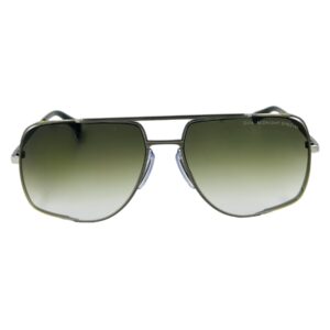 gafas monturas sol dita midnight special metal ranura aviador cuadrado verde degradado plata doble puente drx-2010-a-60 optica hermo